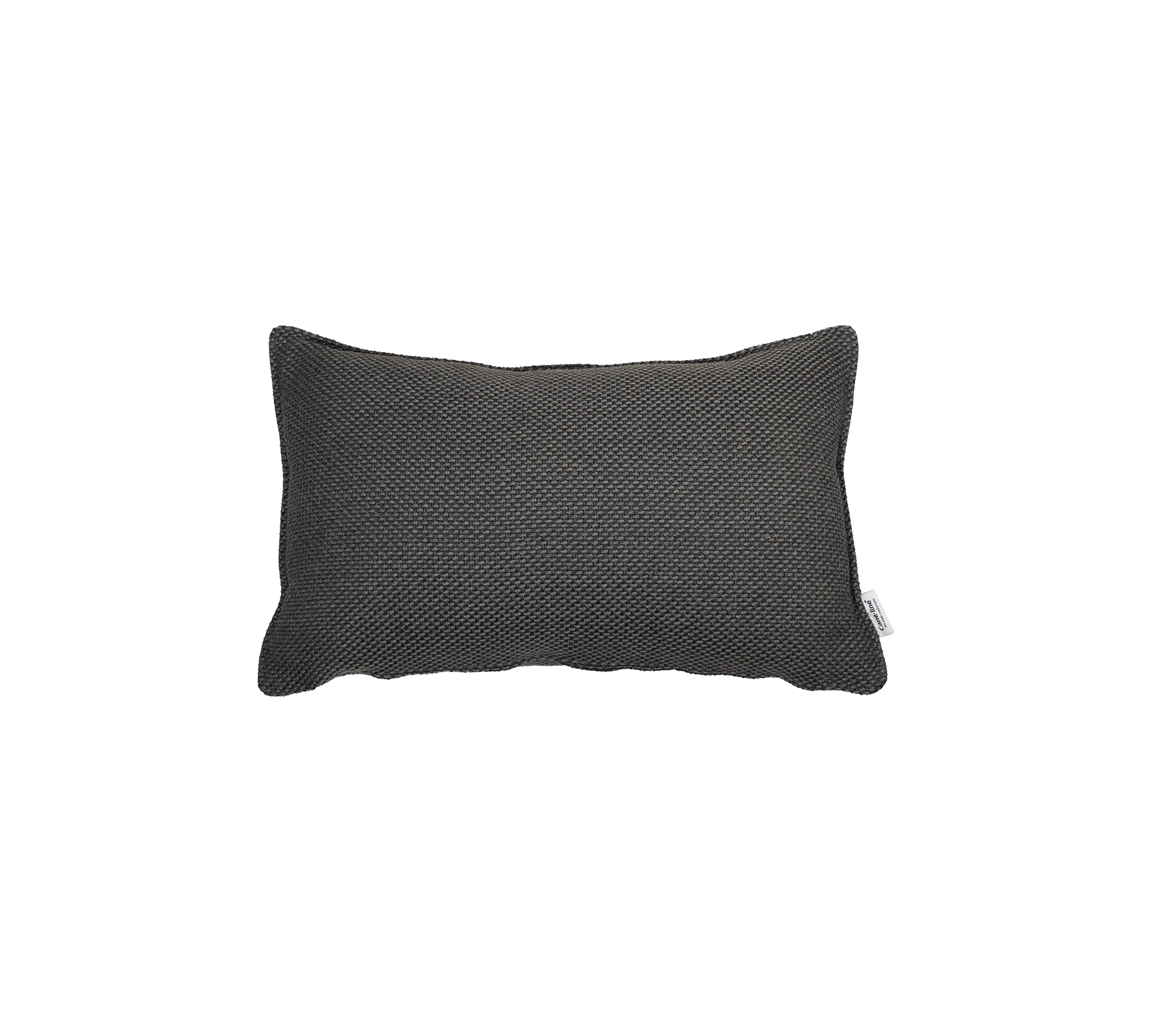 Coussin rectangulaire texturé dans une couleur sombre élégante, ajoutant une touche d'élégance moderne à tout environnement.