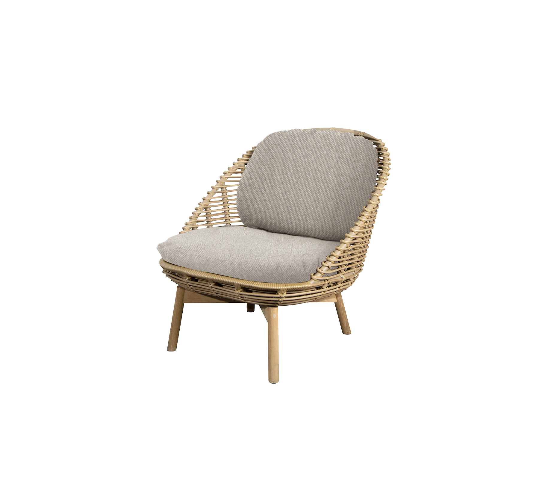 Chaise tissée élégante avec un coussin rembourré doux, conçue pour le confort et l'attrait esthétique. Idéale pour améliorer des espaces chaleureux.