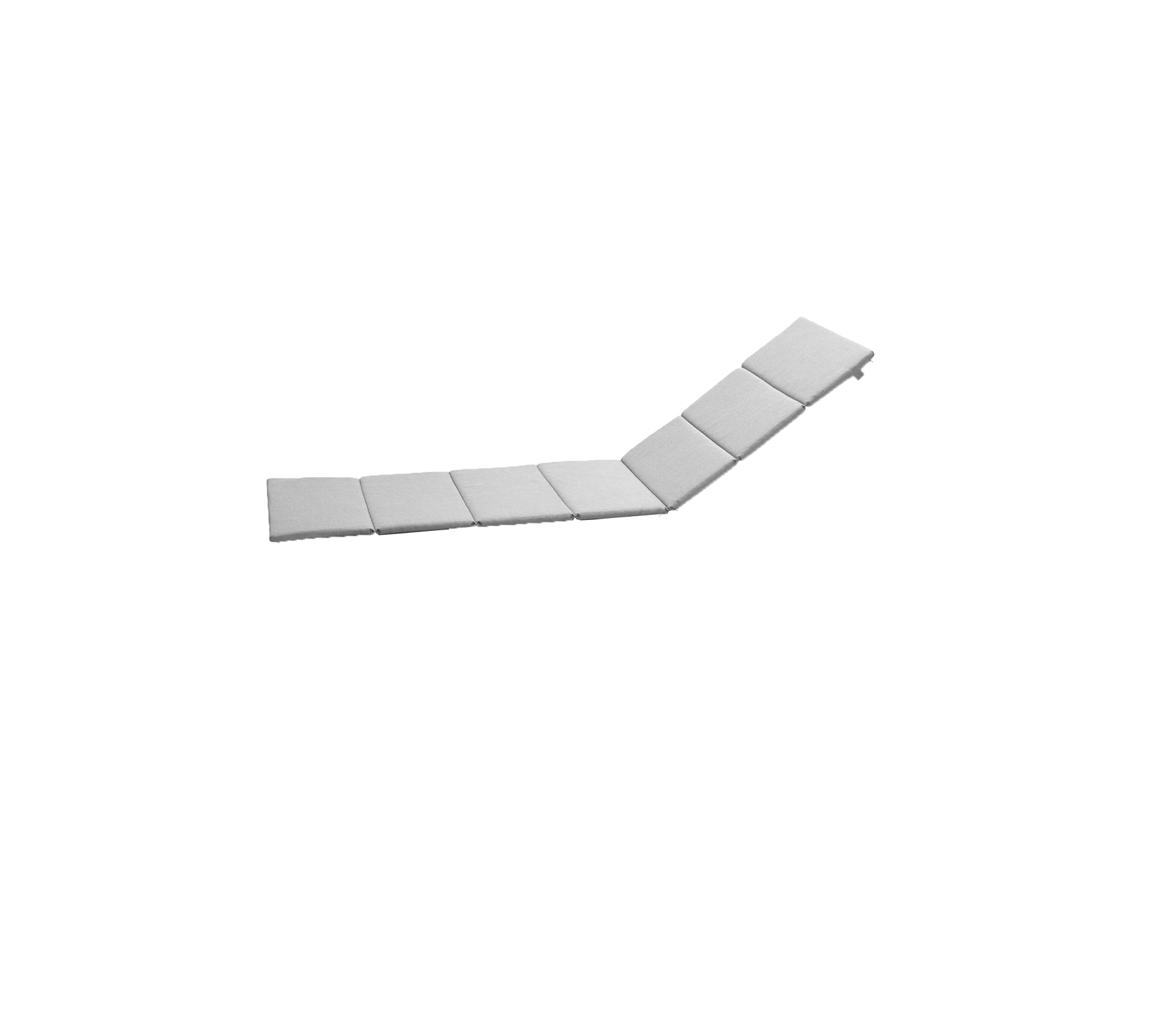 Surface rectangulaire et plate avec plusieurs segments connectés créant une légère courbe pour un positionnement et une utilisation polyvalents.