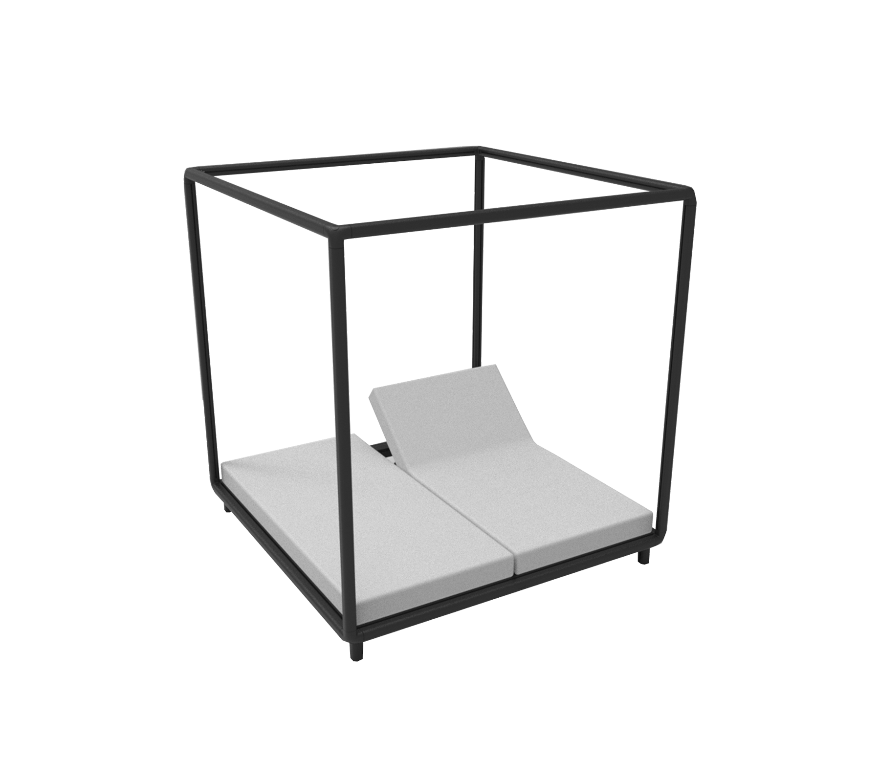 Un mobilier de lounge moderne avec un cadre minimaliste et des coussins moelleux, conçu pour le confort et le style dans les espaces de détente.