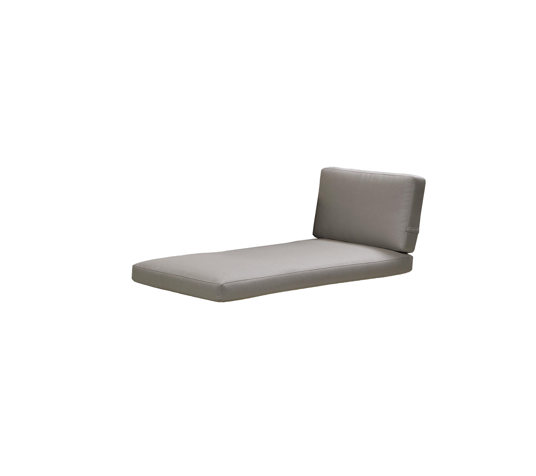 Fauteuil lounge gris contemporain avec un design simple et un dossier supportant, parfait pour la détente.
