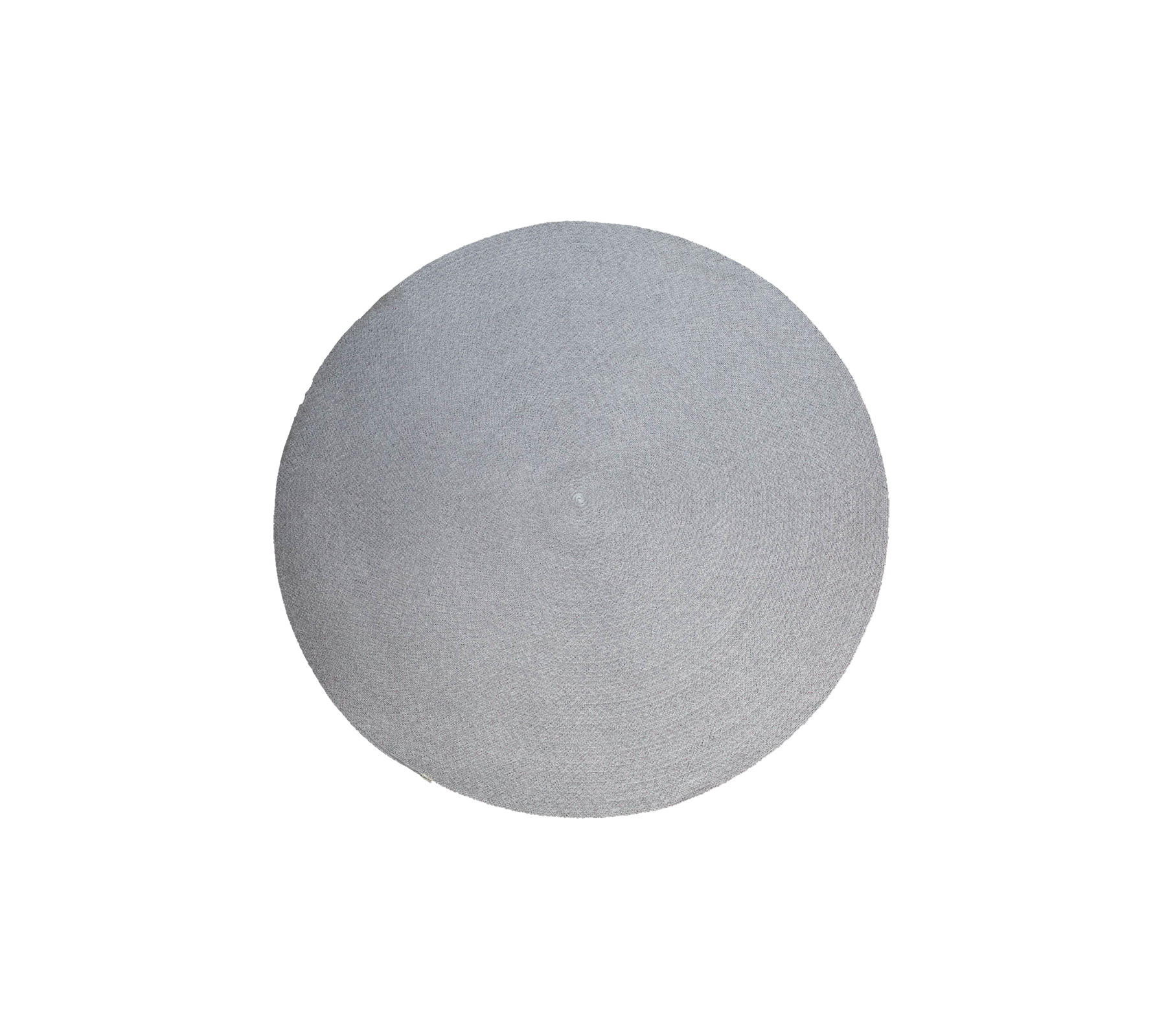 Tapis d'extérieur Dot, 140 cm de diamètre, multicolore avec un motif tourbillonnant, fabriqué en Cane-line Soft Rope. Design tissé plat simple et élégant pour les espaces extérieurs.