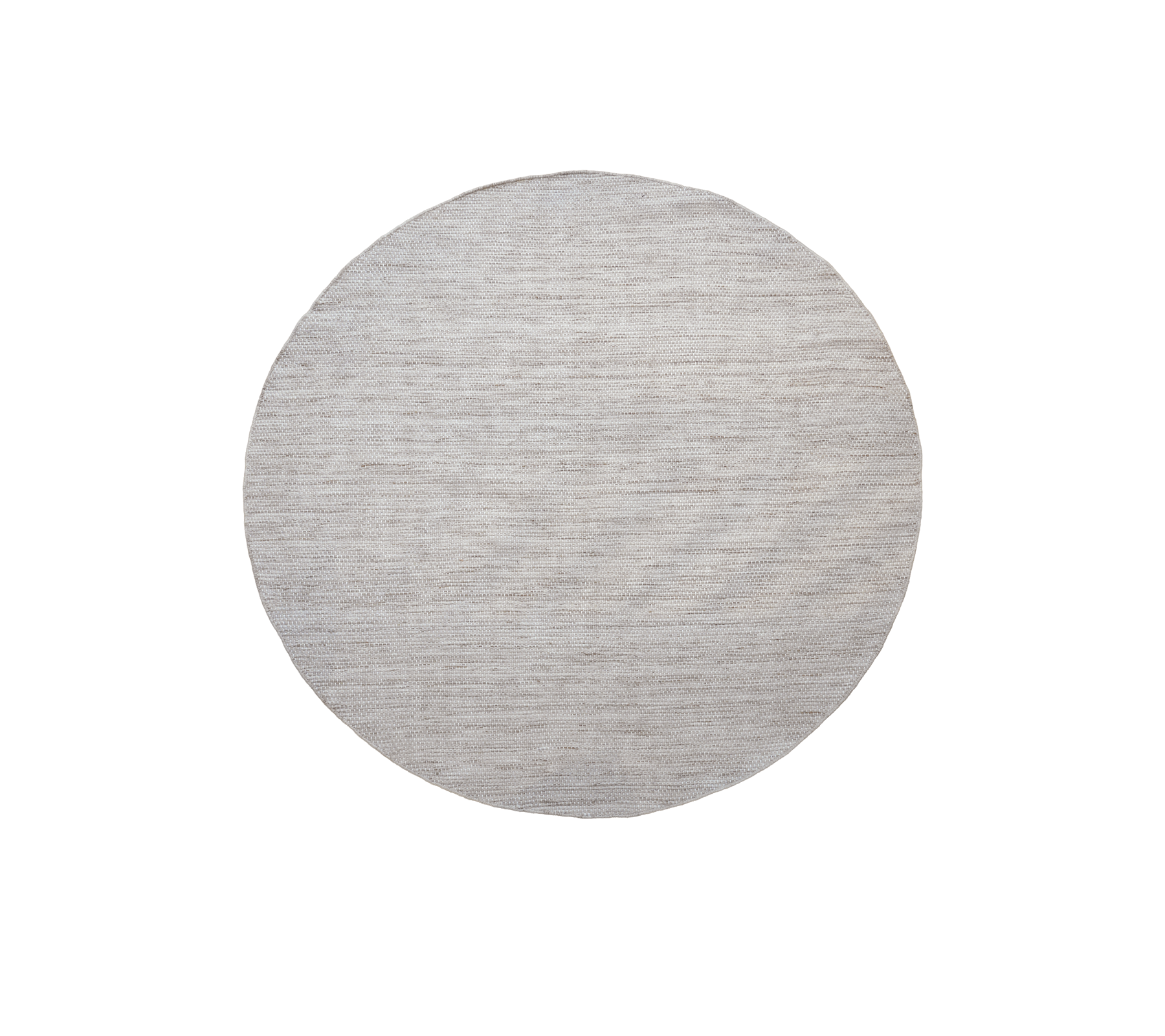 Table ronde en finition sablée multicolore.