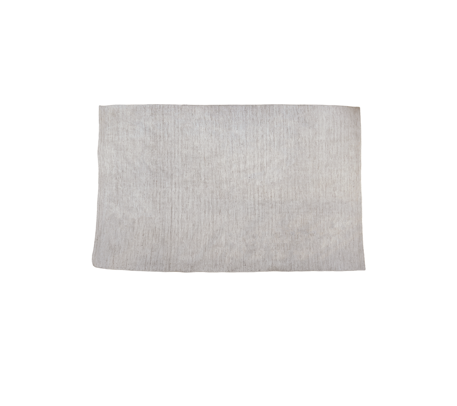 Tapis multicolore en ton sable avec surface texturée.